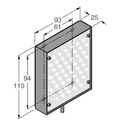 LEDGA80X80W