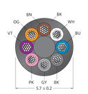 CABLE8X0.25-XX-PVC-BK-100M/TEL