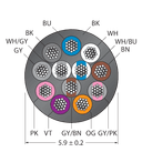 CABLE12X0.14-XX-PVC-BK-500M/TEL