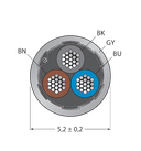 CABLE3X0.34-SH-PVC-GY-100M/TEG