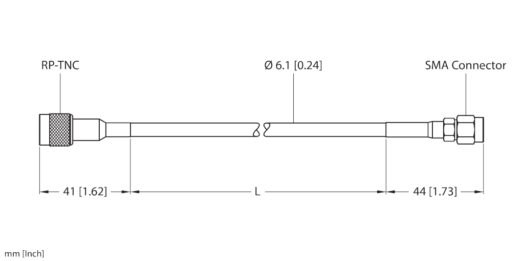 TN-UHF-CBL-HF240-RPTNC-12-SMA