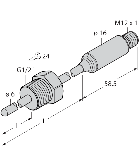 TTMS-206TA-G1/2-LI6-H1140-I090 -30/90°C